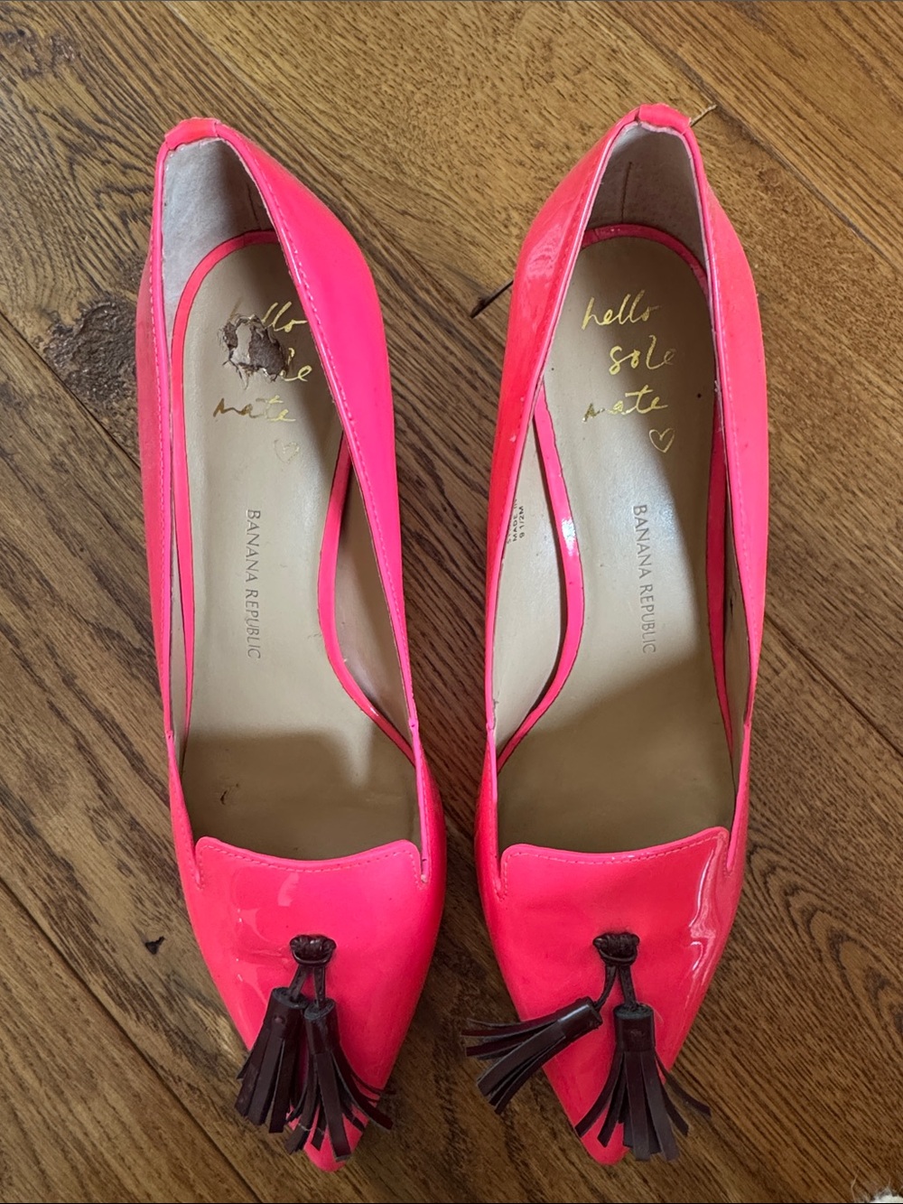 Banana Republic Hot Pink Heels Size 9.5
